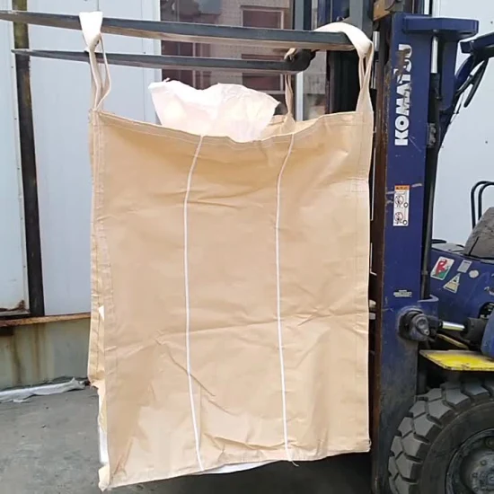 Personnalisation de l'échantillon 1 tonne FIBC Big Bag/sac Jumbo/sac en vrac/ sac de conteneur de sac de boucle à angle croisé tissé en PP